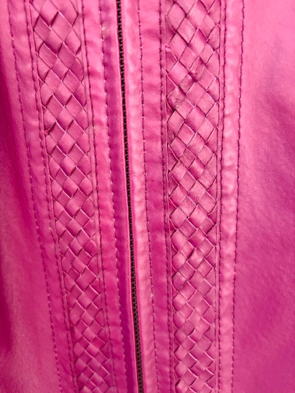 Vintage Y2K - Guillaume - Barbiecore Moto Leather Jacket - Small - Picture 6 of 10